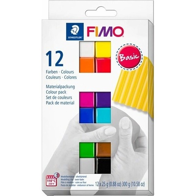 Fimo Polymérová hmota sada Soft Základné farby 12x25g