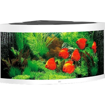 Juwel Trigon LED 350 akvarijný set rohový biely 123 x 87 x 65 cm, 350 l