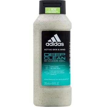 Adidas Deep Clean New Clean & Hydrating душ гел с ексфолиращ ефект 250 ml за мъже