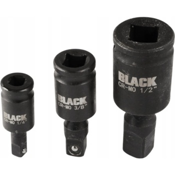 Black Sada nárazových kĺbov kardanových 3ks tool 11703