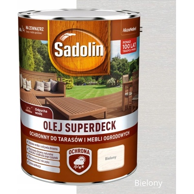 SADOLIN OLEJ SUPERDECK NA TERASY 5L BÍLÝ ODSTÍN