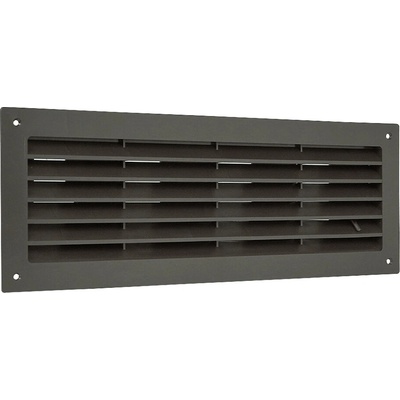 Vents do dveří 368 x 130 mm MV350R s regulací hnědá