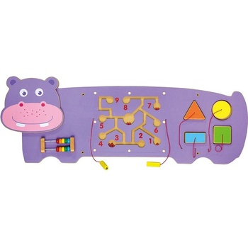 Viga Toys senzorická manipulační deska hroch