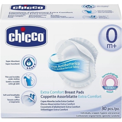 Chicco Antibakteriálne tampóny do podprsenky 30 ks