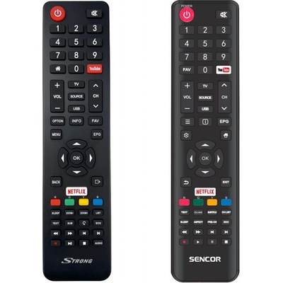 Diaľkový ovládač Sencor SLE43FS600TCS, SLE43US600TCS, SLE49US600TCS, SLE55US600TCS
