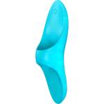 Satisfyer Teaser - вибратор за пръсти с акумулатор - водоустойчив - тюркоаз