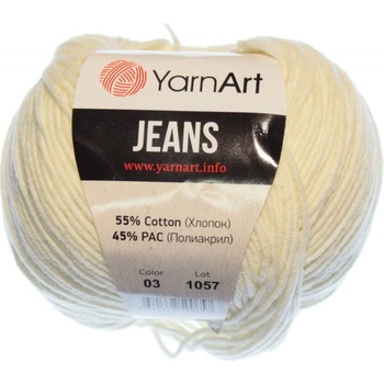 Jeans 03 smetanová YarnArt