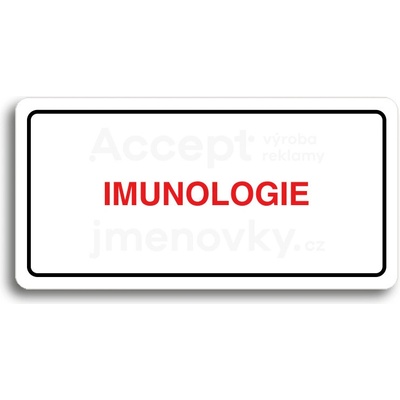 ACCEPT Piktogram IMUNOLOGIE - bílá tabulka - barevný tisk