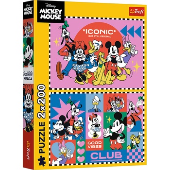 Image 1 of Trefl - Puzzle 2x200 Disney Mickey - 200 piese