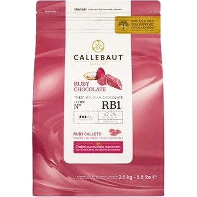 Callebaut Čokoláda ružová Ruby 32,8% 2,5kg