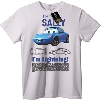 NOONEBRAND Тениска Disney Cars Сали и Мълнията - S, White