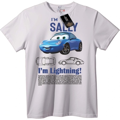 NOONEBRAND Тениска Disney Cars Сали и Мълнията - S, White
