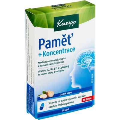 Kneipp Pamět + Koncentrace 30 kapsúl