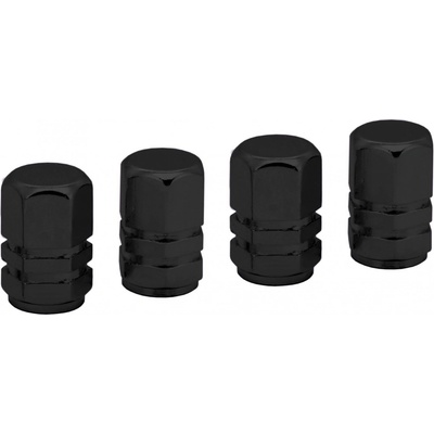 Amio Krytky na ventilky, černé, 4 ks -