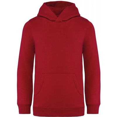 Native Spirit dětská unisex mikina s kapucí Nature Hibiscus Red