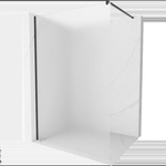 Mexen Kioto душ преграда Walk-in 90 x 200 см, матирано 8 мм, черна - 800-090-101-70-30 (800-090-101-70-30)
