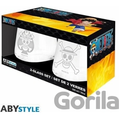 ABYstyle sklenic One Piece Luffy & Ace 2 x 300 ml
