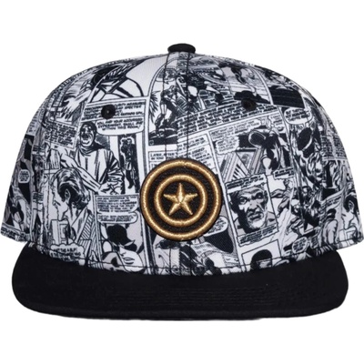 CurePink snapback Marvel|Captain America|Kapitán Amerika: Komiks [SB862655CAP]