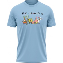 MemeMerch tričko Spongebob Friend sky blue