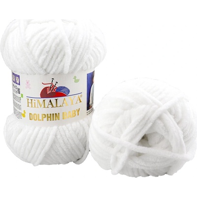Himalaya příze Dolphin Baby 80301 bílá
