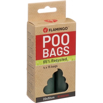 Flamingo Poco Sáčky na exkrementy zelené 4 x 15 kg