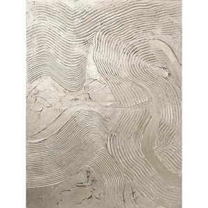 Malerifabrikken Ръчно рисувана картина 88x118 cm Metallic Silver - Malerifabrikken (501-700176-090120-SB)