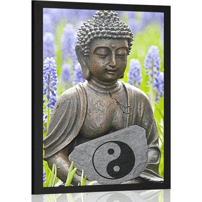 Plagát jin a jang Budha