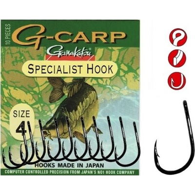 Gamakatsu G-Carp Specialist Hook vel.6 10 ks