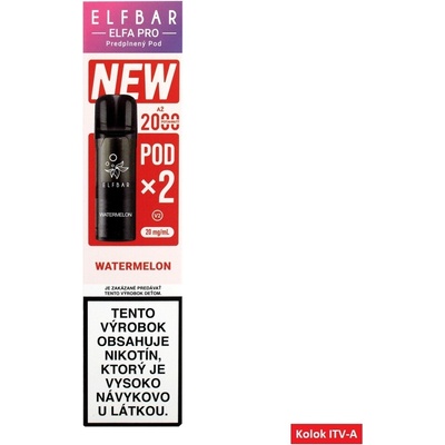 ElfBar Elfa Pro cartridge Watermelon 2x2ml 20 mg