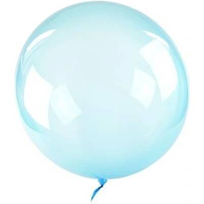 ZET servis Balónek fóliový Bubble balloon, modrý, 50 cm