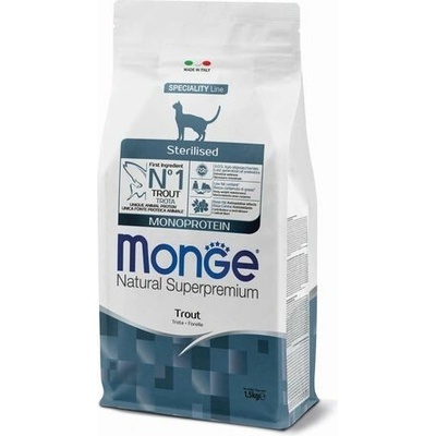 MONGE Natural Superpremium Sterilised so pstruhom 1,5 kg