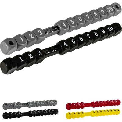 Manuálne počítadlo pre stolné futbaly čierna / strieborná 2 ks