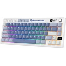 Royal Kludge RK M65 Ocean Blue Gaming Keyboard Cream switch