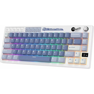 Royal Kludge RK M65 Ocean Blue Gaming Keyboard Cream switch