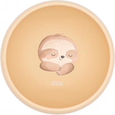 Sassi Силиконова купичка с вакуум Sassi - Gnawy The Sloth, оранжева (SI0702)