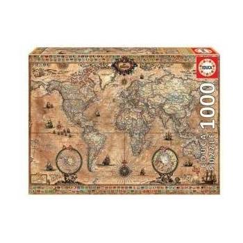 Educa Пъзел Educa Карта на Света (1000 pcs)