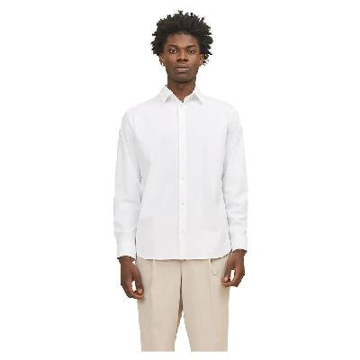 Риза с дълъг ръкав Jack & jones Active Stretch Slim long sleeve shirt - White (White / Fit Slim Fit)