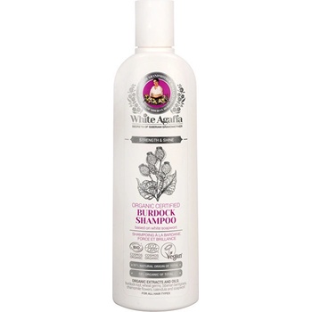 Babička Agafia White Agafia lopuchový Shampoo pro všechny typy vlasů síla a zářivost 280 ml