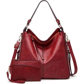 Image 1 of Charon Дамска Чанта и портфейл Charon Quelea, Червена, Различни цветове (KZ210189-RED)