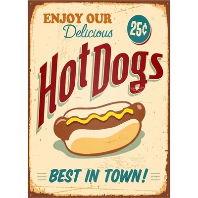 Ceduľa Hot Dogs