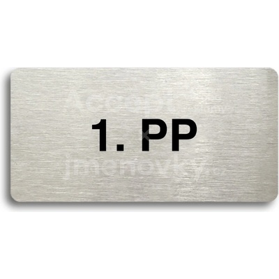 ACCEPT Piktogram 1. PP - stříbrná tabulka - černý tisk bez rámečku