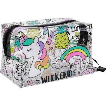 I-Total Голям силиконов несесер I-Total Unicorn - С 1 цип (XL1656)