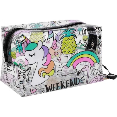 I-Total Голям силиконов несесер I-Total Unicorn - С 1 цип (XL1656)