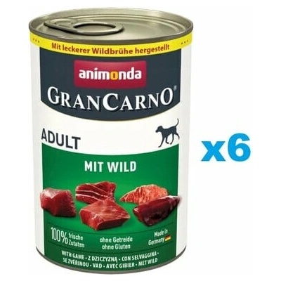 Animonda GranCarno Original Adult zverina 6 x 400 g