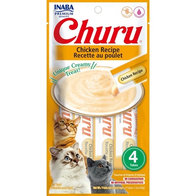 Inaba Creamy Churu Treat krémová mačička s kuracím mäsom 4 x 14 g