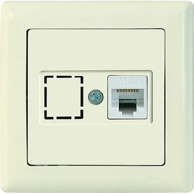Mutlusan РОЗЕТКА ЗА КОМПЮТЪР КРЕМ rj45 ДАРИЯ--- (0904010635)