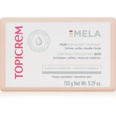 Topicrem MELA Unifying Exfoliating Bar почистващ сапун с ексфолиращо действие за лице и тяло 150 гр