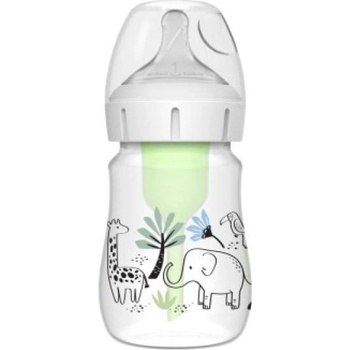 Dr. Brown's Бебешко шише Джунгла options+ Wide Neck 150 ml Anti-colic - 1 бр. (WB51008-S