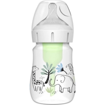 Dr. Brown's Бебешко шише Джунгла options+ Wide Neck 150 ml Anti-colic - 1 бр. (WB51008-S