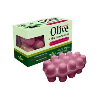 Madis Herbolive Massage soap with pomegranate Masážne mydlo s granátovým jablkom 100 g